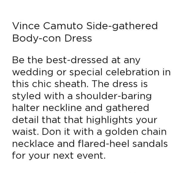 Vince Camuto Stretch Crepe Halter Ruched Dress in Plum - Picture 11 of 16